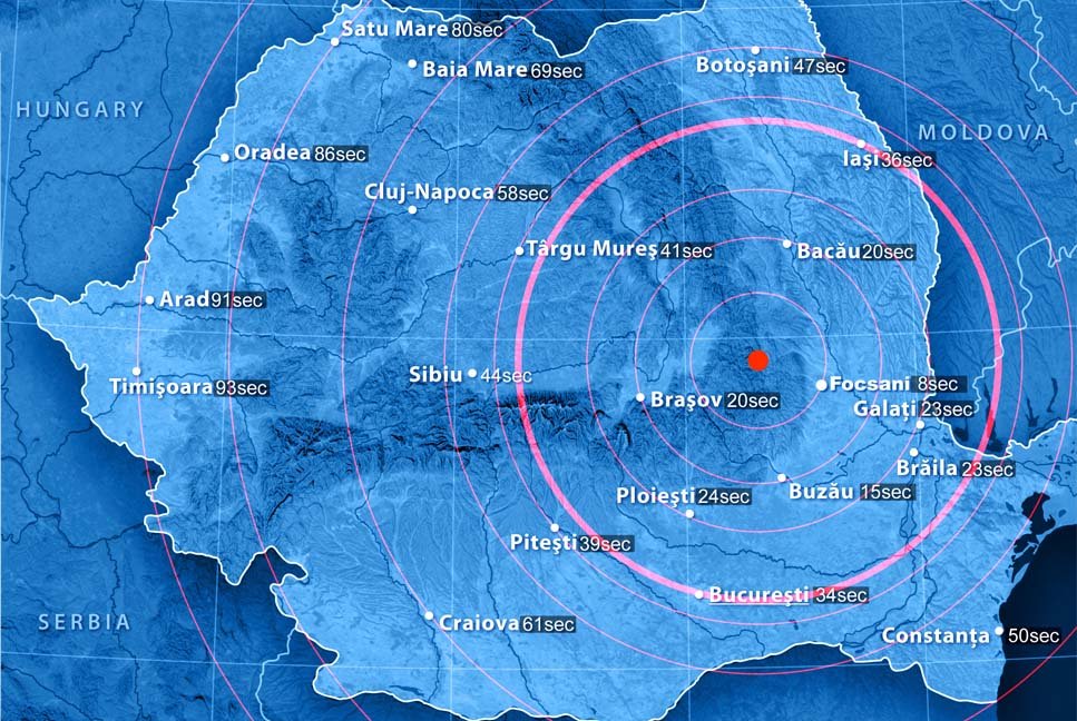 Cutremur în România, în această noapte. Vezi zonele în care a fost resimţit seismul