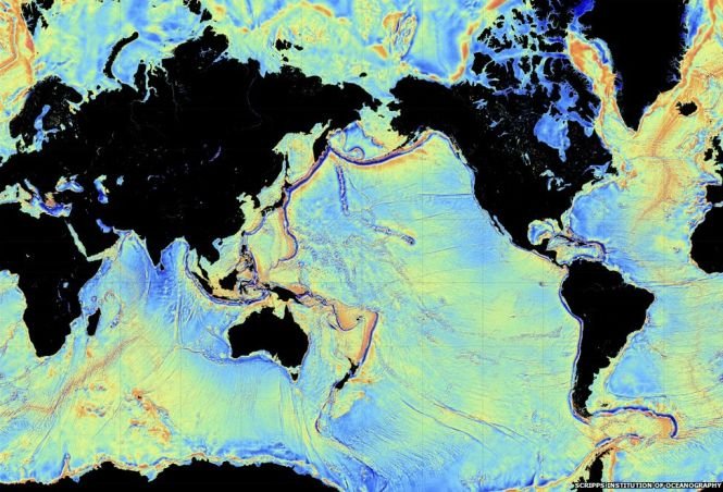 Mii de munţi subacvatici, cartografiaţi în premieră cu ajutorul sateliţilor