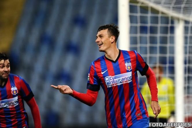 Liga I. Steaua îşi păstrează avansul în fruntea clasamentului, după 4-1 cu U Cluj