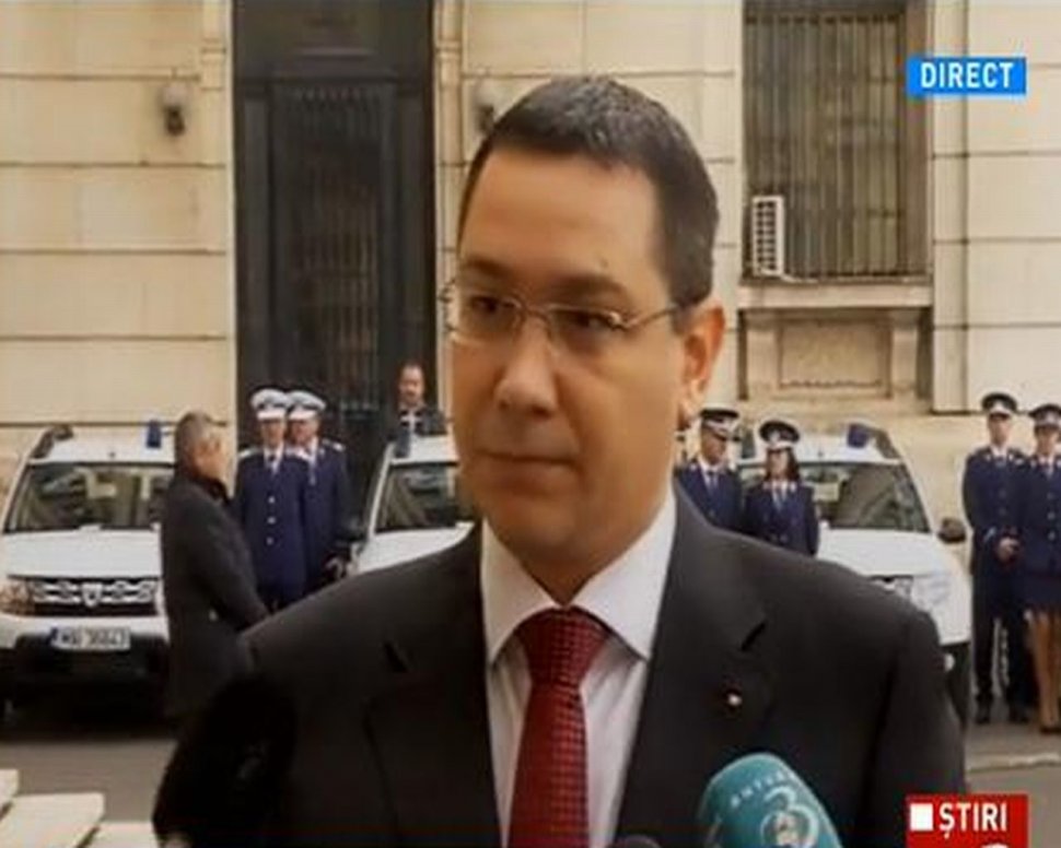 Ponta: Poliţia, Jandarmeria şi ISU vor avea parcuri auto noi în maxim 2 ani