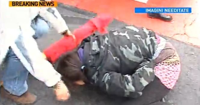 Proteste violente la Braşov. O femeie a fost rănită