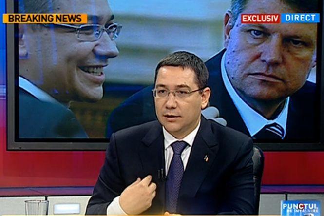 Victor Ponta: Domnul Iohannis are slăbiciunea funcţiilor