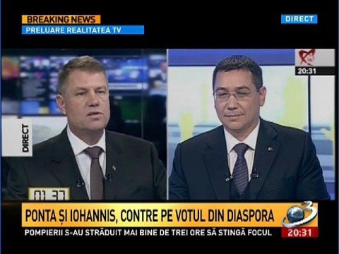Electoral confrontation for the Presidency of Romania: Victor Ponta vs Klaus Iohannis