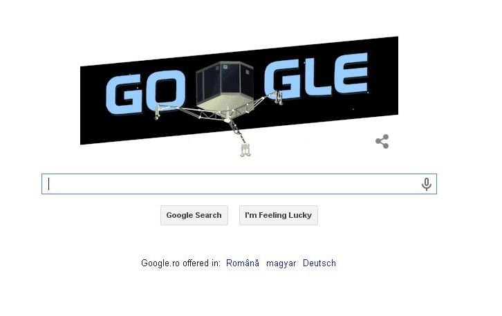 Google marchează momentul plasării robotului Philae pe cometa Ciurimov-Gherasimenko