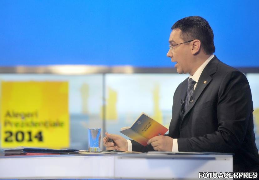 Victor Ponta: M-am pregătit pentru funcţia de preşedinte, nu pentru dezbatere