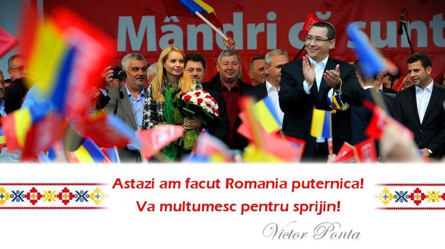 Ponta, primul mesaj pe Facebook după exit-poll-uri: Astăzi am făcut România puternică!