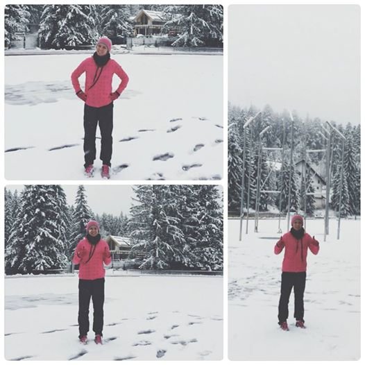 Simona Halep, antrenament pe zăpadă: &quot;Să te trezeşti şi să fie iarnă, e ca-n poveşti!&quot;