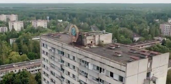 Cum arată acum oraşul-fantomă de lângă Cernobîl? Imagini filmate cu o dronă 