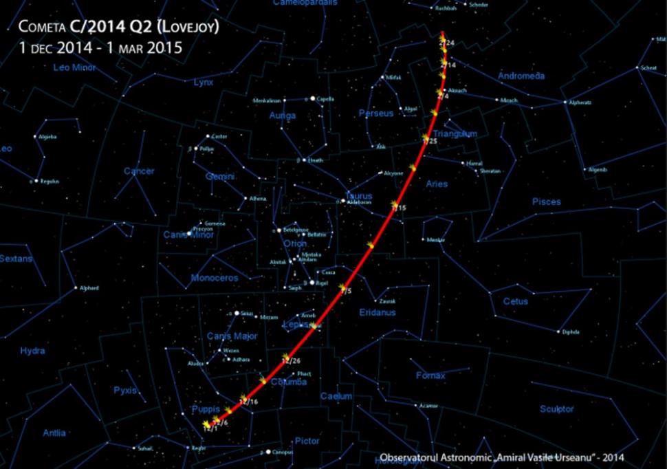 Ne paşte o cometă! "Hoinarul" spaţial va fi vizibil din România din noaptea de 20 decembrie până în martie 2015 287636