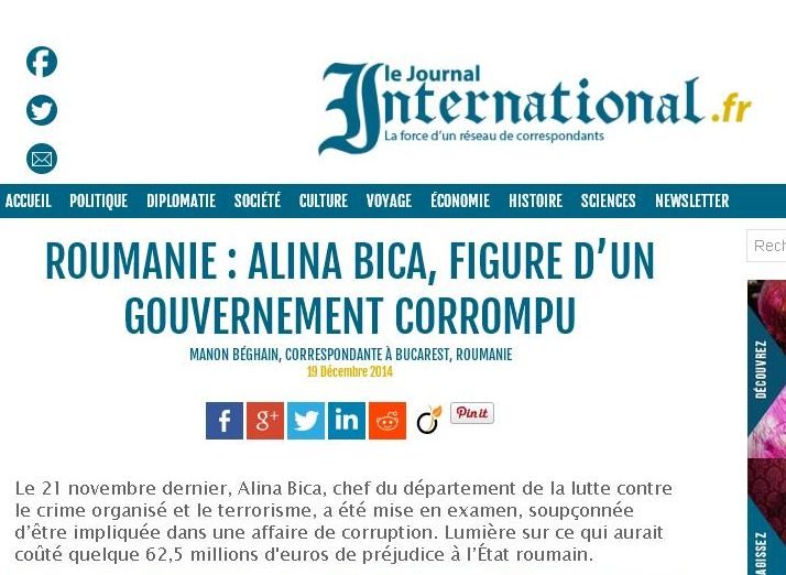 Presa internaţională: Alina Bica, simbolul corupţiei