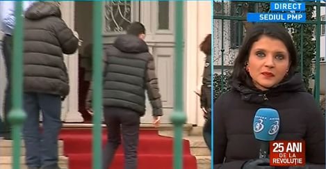 Traian Băsescu, aşteptat cu covorul roşu la PMP