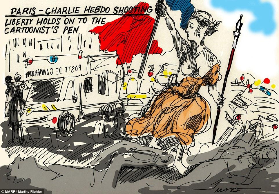 GALERIE FOTO: Sute de caricaturi au împânzit Internetul, în semn de solidaritate faţă de tragedia de la Charlie Hebdo #jesuischarlie 290177