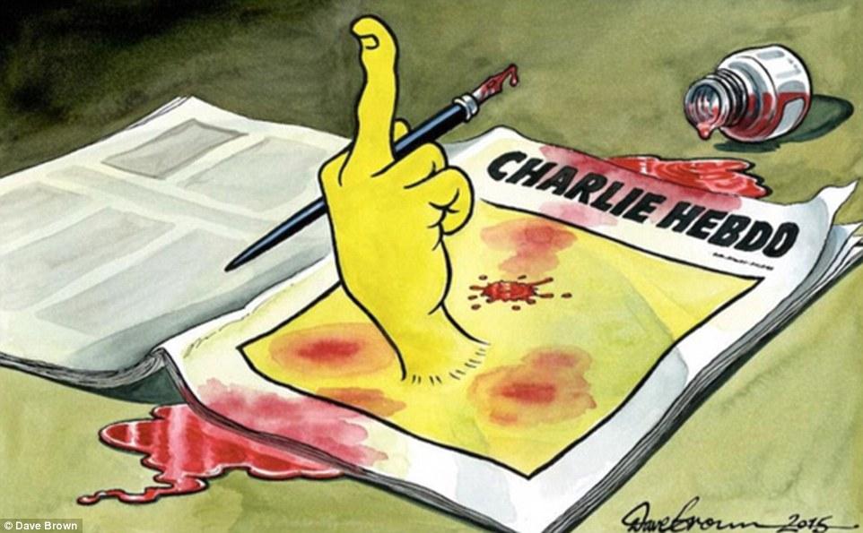 GALERIE FOTO: Sute de caricaturi au împânzit Internetul, în semn de solidaritate faţă de tragedia de la Charlie Hebdo #jesuischarlie 290186