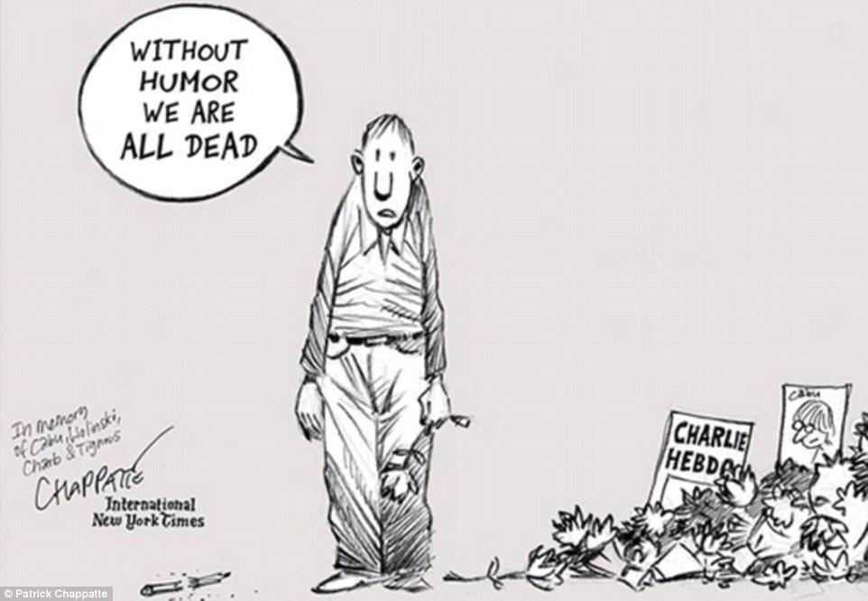 GALERIE FOTO: Sute de caricaturi au împânzit Internetul, în semn de solidaritate faţă de tragedia de la Charlie Hebdo #jesuischarlie 290187