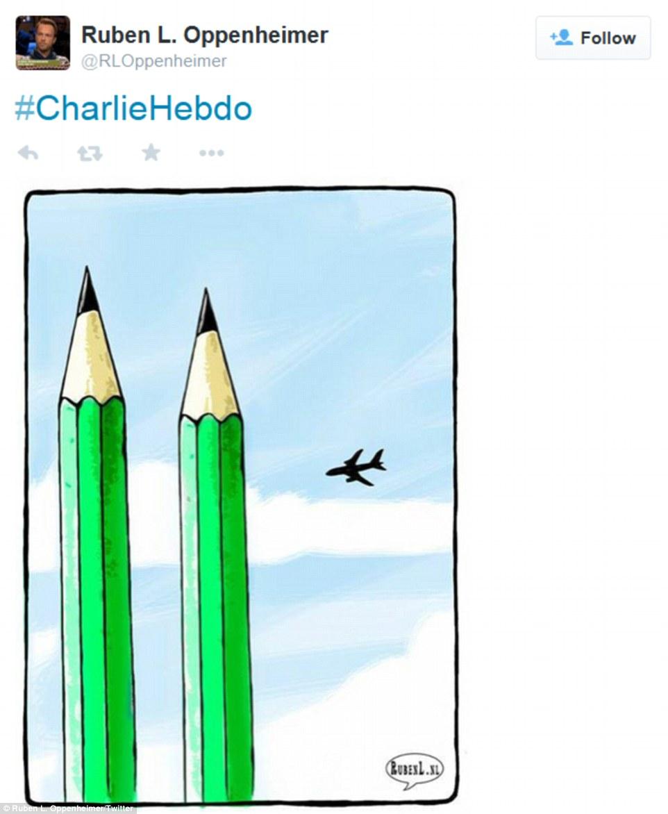 GALERIE FOTO: Sute de caricaturi au împânzit Internetul, în semn de solidaritate faţă de tragedia de la Charlie Hebdo #jesuischarlie 290191