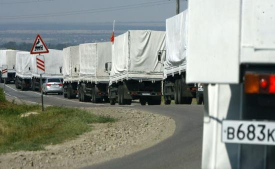Un nou convoi umanitar rus a ajuns în estul separatist al Ucrainei