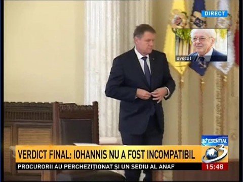 Klaus Iohannis wins the law suit against ANI. Final verdict: The president was not in an incompatible situation