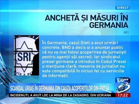 100 minutes. The head of Romanian Intelligence Service acknowledges that there are covered officers in the press. Ilie Şerbănescu: SRI rules this country