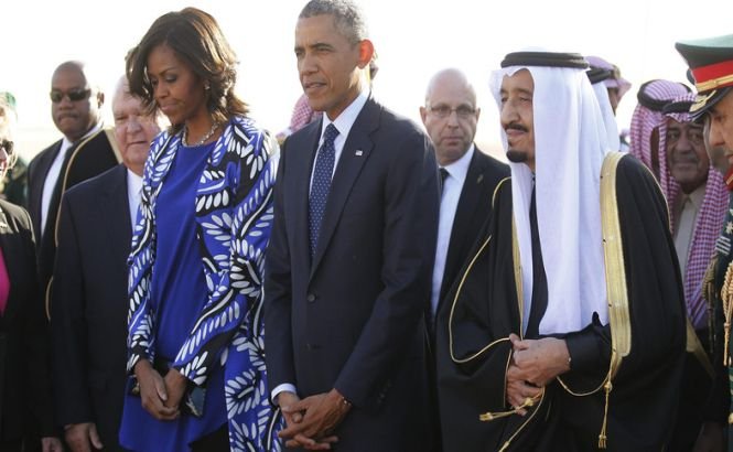 Barack Obama a ajuns în Arabia Saudită, unde va avea întrevederi cu noul rege