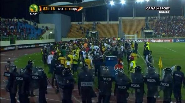 Incidente la Cupa Africii. Partida Ghana - Guineea Ecuatorială a fost întreruptă