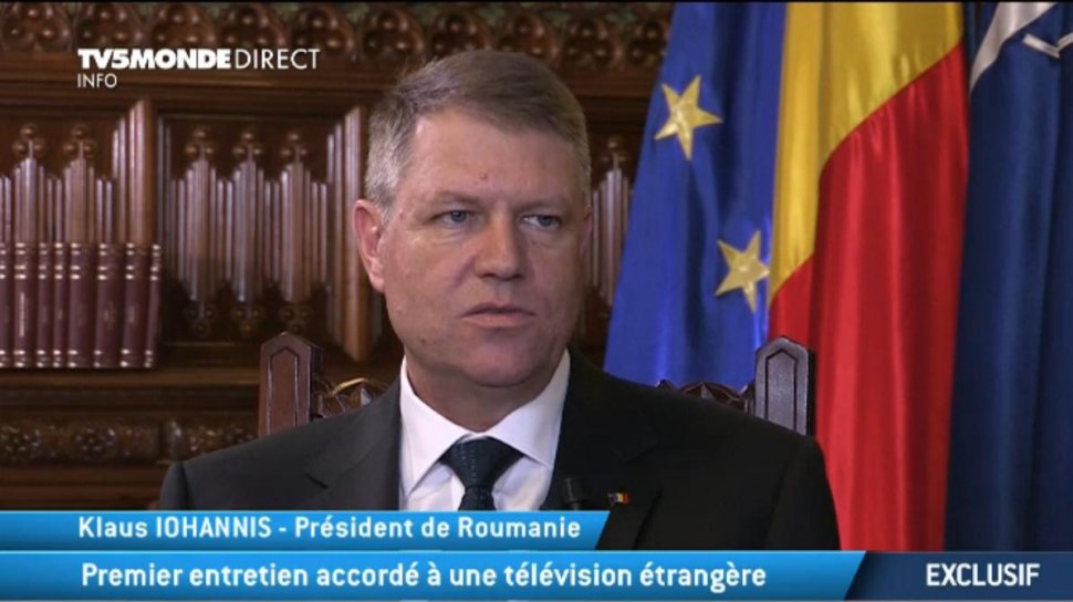 Klaus Iohannis la TV5Monde: Există CORUPŢIE în România, dar sunt hotărât să sprijin autorităţile care luptă împotriva ei