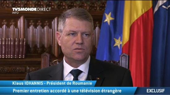 Klaus Iohannis on TV5Monde: There is corruption in Romania but I am determined to support the authorities fighting against it