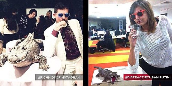 #distractiecubaniputini sau cum râd tinerii români de "copiii de bani gata" de pe Instagram. Imaginile fac înconjurul lumii 294890