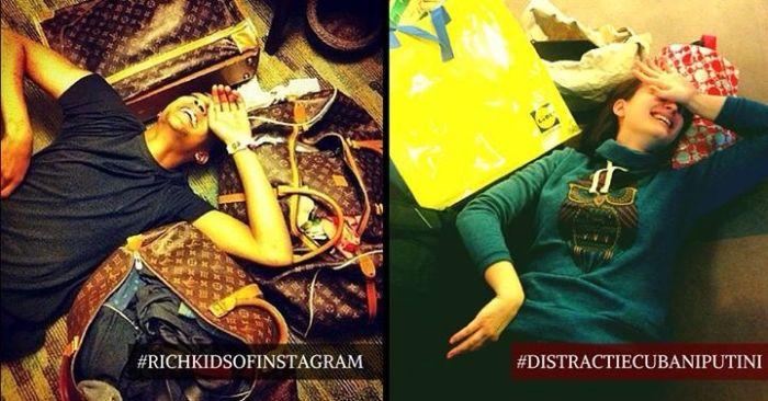 #distractiecubaniputini sau cum râd tinerii români de "copiii de bani gata" de pe Instagram. Imaginile fac înconjurul lumii 294897