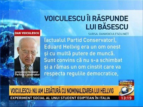 Dan Voiculescu’s reaction to Traian Băsescu’s attack