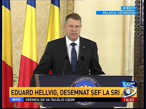 Eduard Hellvig, the president’s proposal for the SRI. Klaus Iohannis: He is recommended by his training, energy and calm