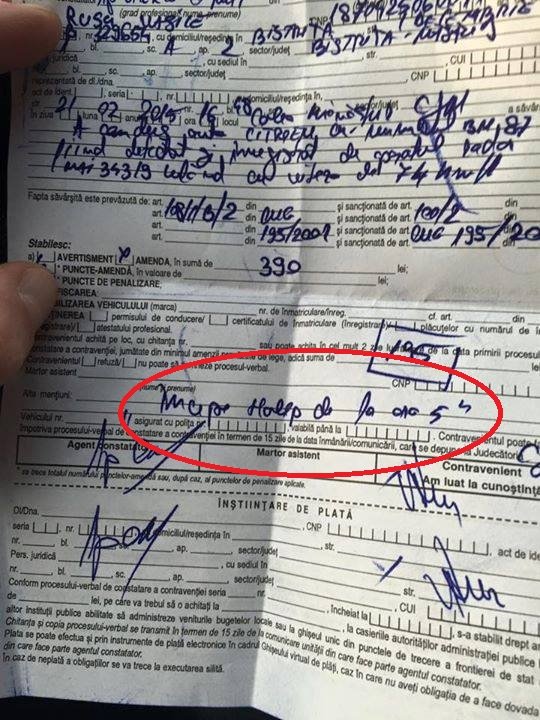 Un şofer a luat amendă pentru că se grăbea să vadă meciul Simonei Halep