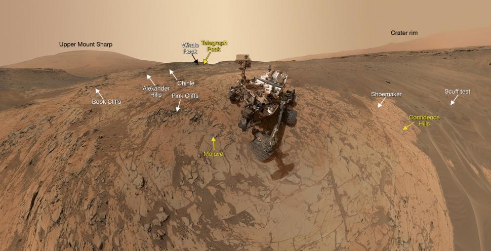 Temerarul robot spaţial Curiosity prezintă cel mai recent selfie panoramic de pe Marte 296594