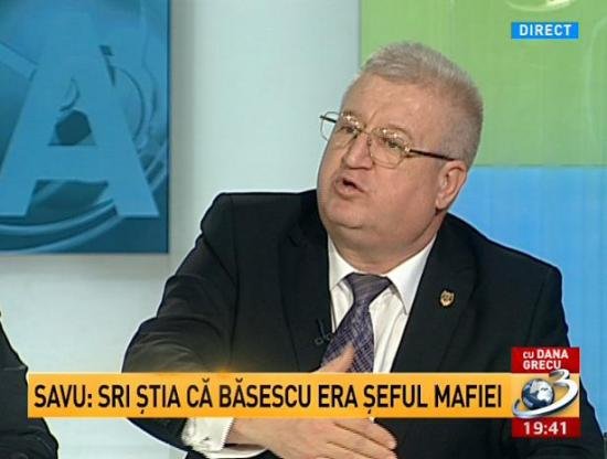 On Today’s agenda. Daniel Savu: SRI knew Băsescu was the head of the mafia