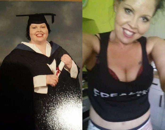 Transformarea radicală a acestei femei. Cum arată după ce a dat jos JUMĂTATE din greutatea pe care o avea în poza asta 297573