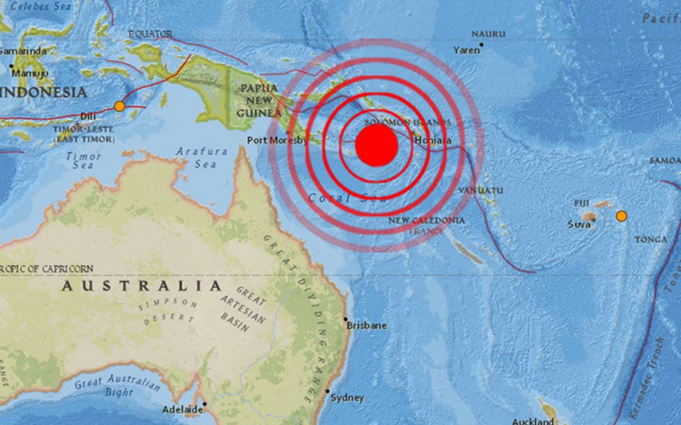 Cutremur de 6,3/Richter în Papua Noua Guinee
