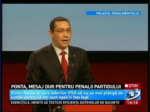 Victor Ponta, tough message against the party members with criminal records
