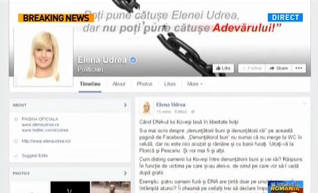 Elena Udrea, atac la DNA: &quot;Cum disting oamenii lui Kovesi între denunţătorii buni şi cei răi?&quot;