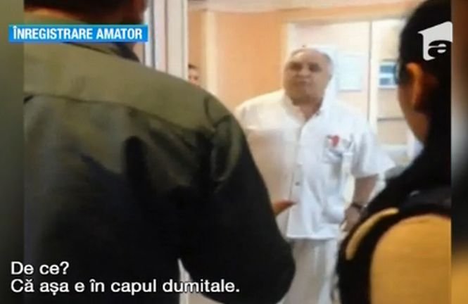 Un chirurg de la Spitalul de Urgenţă Floreasca a fost filmat certându-se cu pacienţii în camera de gardă