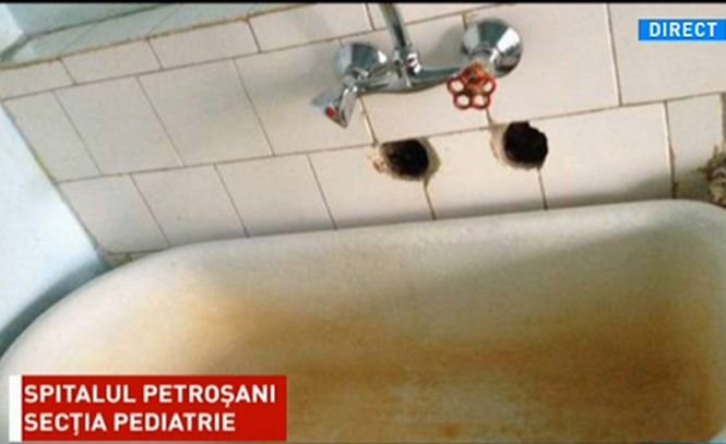 Control la Spitalul din Petroşani, după imaginile prezentate la Sinteza Zilei. Zeci de copii erau trataţi în condiţii mizere
