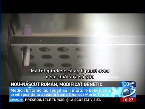 A medical first in Europe. A Romanian, the first artificially modified baby