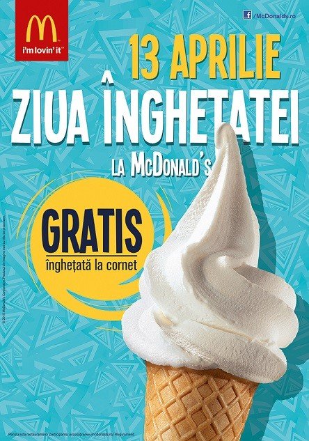 (P) Vara începe cu Ziua Înghețatei la McDonald’s