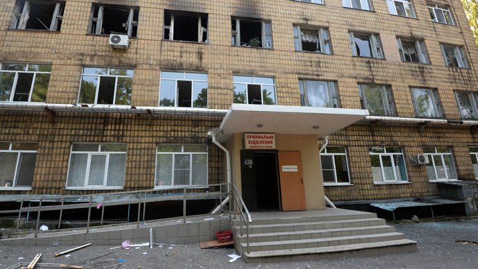 Spital din Doneţk, atacat cu obuze în ziua de Paşte