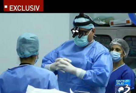 Sinteza zilei: Imagini în premieră din sala de operaţie a conf. dr. Horaţiu Moldovan