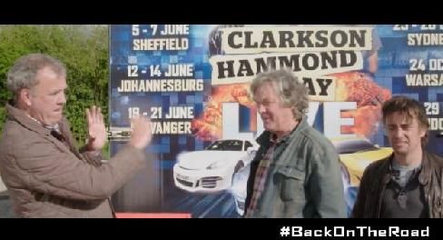 Primul trailer pentru emisiunea &quot;Clarkson, Hammond and May LIVE&quot;
