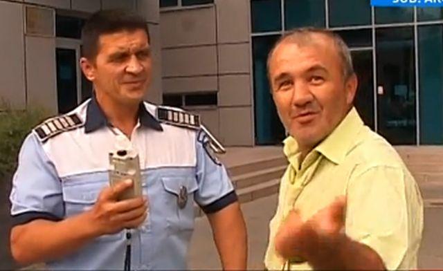 Un şofer beat criţă a făcut circ în sediul de poliţie 