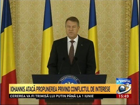President Klaus Iohannis is opposing the amendment of the Criminal Code. The message conveyed by the Presidency
