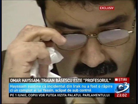 Q&amp;A. Omar Hayssam: Traian Băsescu is the “Professor&quot;