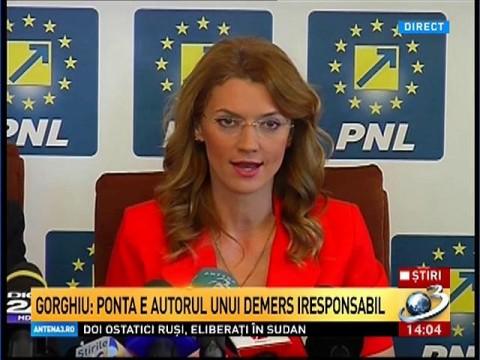 Liberal Party no longer recognizes PM Ponta's legitimacy