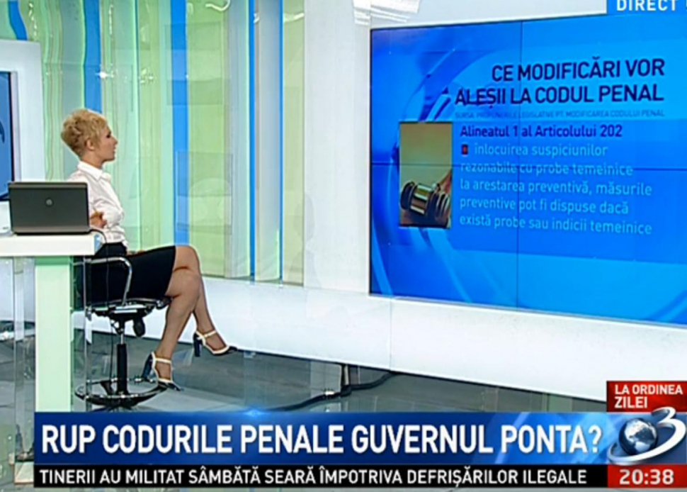 La ordinea zilei. Vor rupe codurile penale Guvernul Ponta?