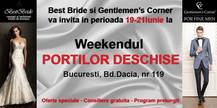 (P) Moment unic în România: Eleganţa are parte de Weekendul porţilor deschise! Gentlemen’s Corner şi Best Bride organizează primul eveniment dedicat vestimentaţiei de ceremonie 310241